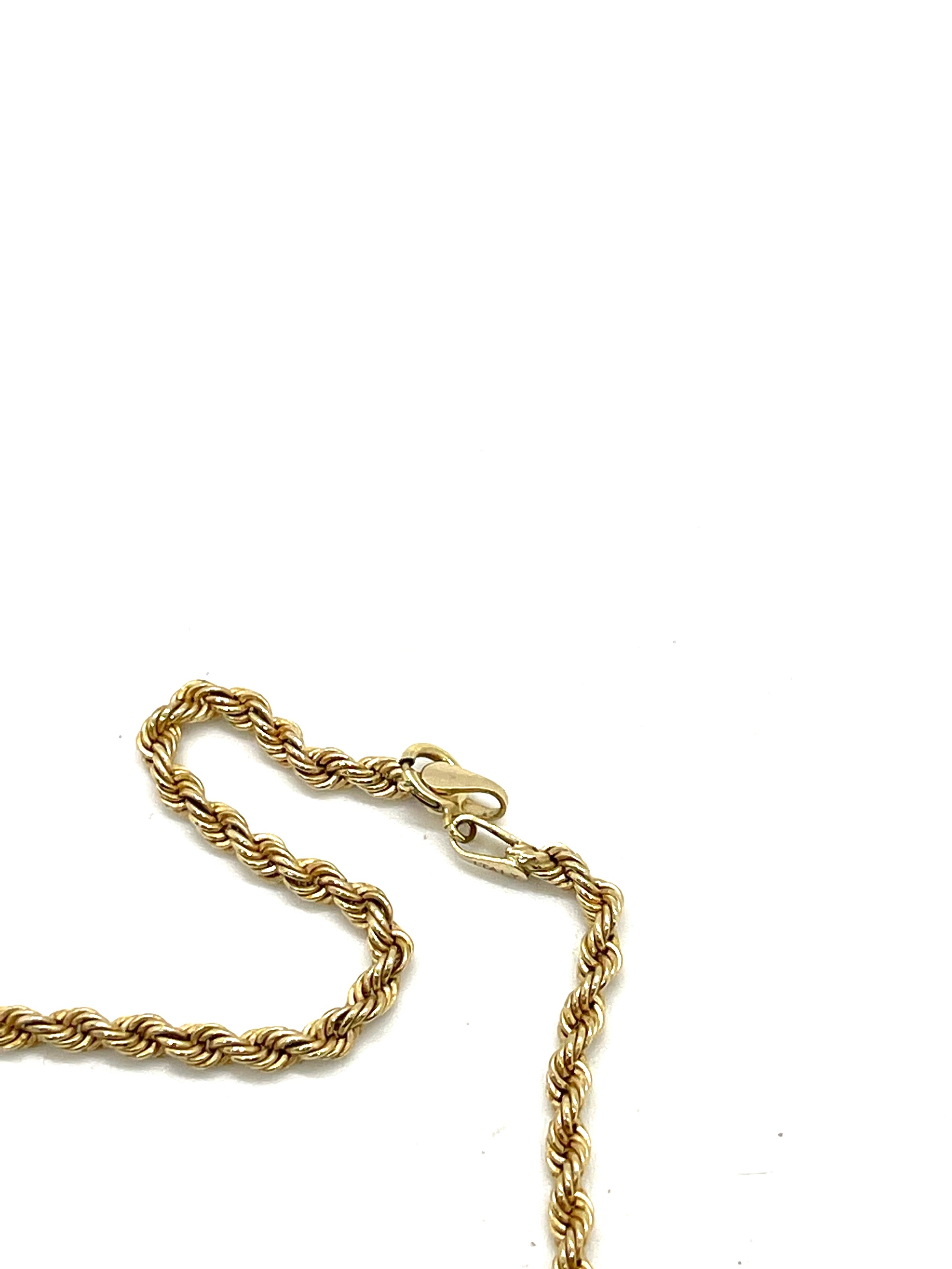 9ct gold rope chain, chain length: 44cm, approximate weight 2.9g - Bild 3 aus 5