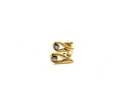 9ct gold and diamond earrings