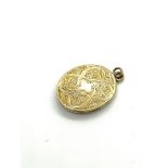 Vintage 9ct hair locket, overall approximate weight 2.3g