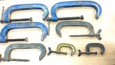 Selection of 7 record G clamps