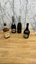 Selection of alcohol to include Prosecco, Jack Daniels, Martini and Irish Cream etc