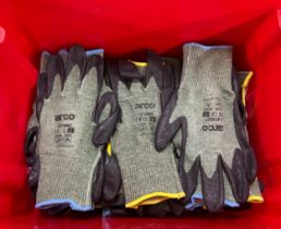 18 pairs of work gloves, all brand new