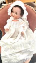 Vintage German pot doll marked 'Aimand Marseille Germany 990 A.12.M'