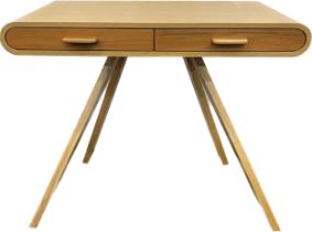 Oak Fonteyn console desk by steuart padwick measures approximately 29 inches tall 35 inches wide