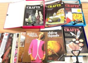 Large selection of craft and knitting books