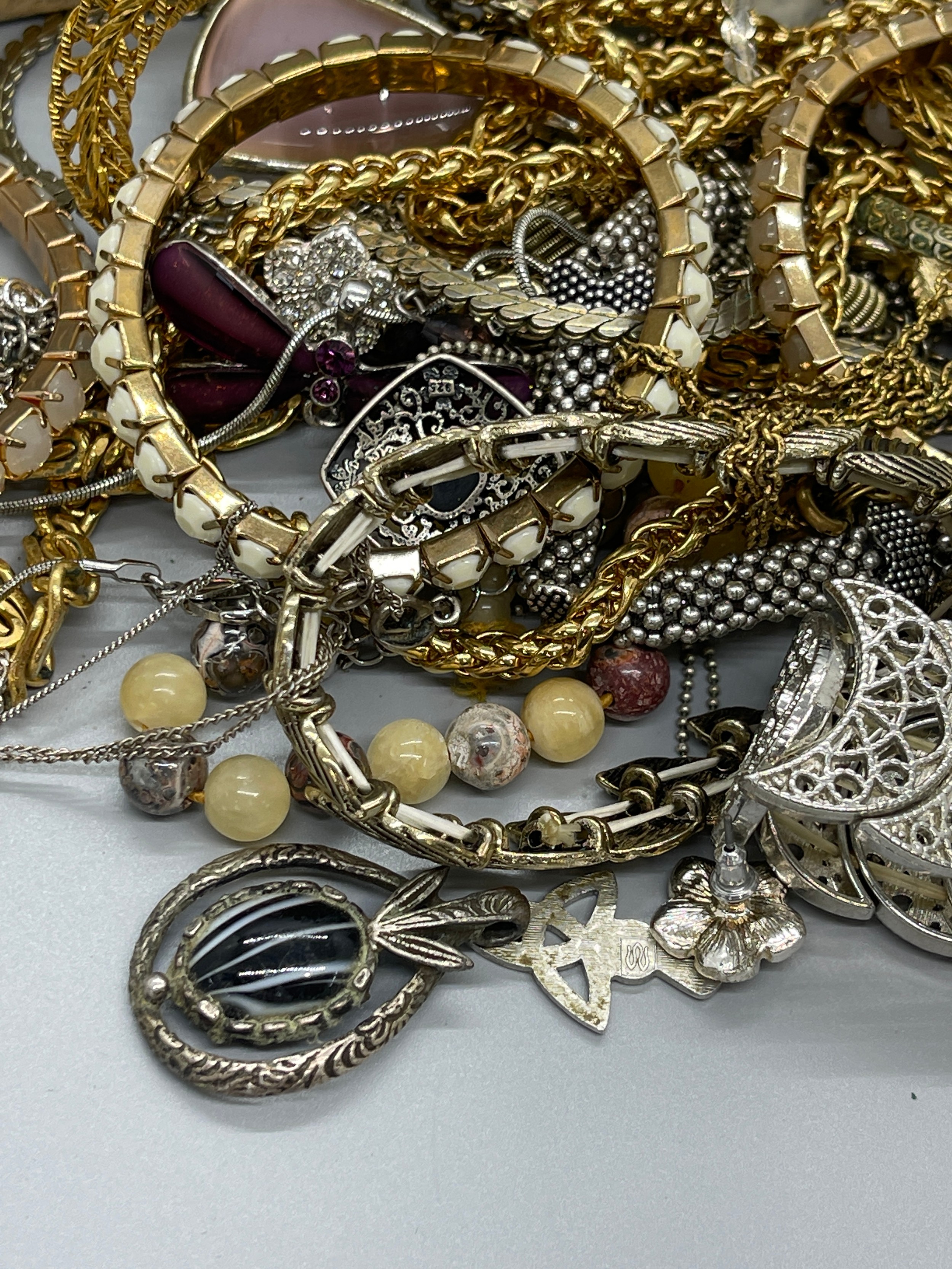 Large selection of assorted silver and costume jewellery - Bild 7 aus 7