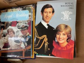 Large selection of 1981 charles and diana wedding commemorative ware includes mugs, glasses,