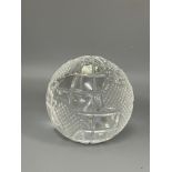 Vintage Waterford glass globe paper weight