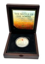 Boxed 2016 Battle of the Somme 100 Yrs 1916 Silver Proof Poppy £5 Five Pounds limited edition