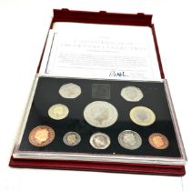 Boxed 1998 united kingdom proof coin collection original packaging