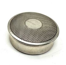 Antique silver rouge / pill box chester silver hallmarks