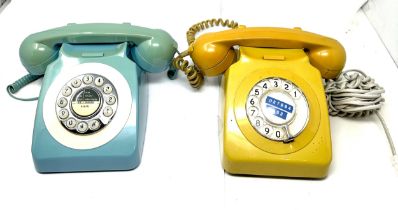 2 vintage telephones