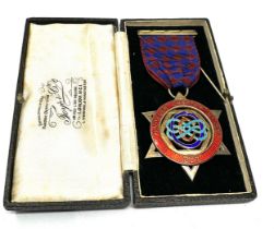 Boxed silver masonic jewel Fletcher Chapter no 1031 1867