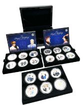 The Royal Wedding collection boxed coin set by bradford exchange 18 coins with c.o.a all in fitted