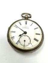 Antique silver pocket watch h.samuel manchester the watch is ticking