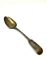 Antique stewart Irish Georgian silver serving spoon full georgian irish silver hallmarks measures