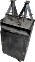 RS engineers metal trolley including contents tools and jacks