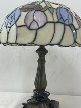 Tiffany style table lamp, 19 inches tall, untested