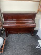 Spencer London Piano, Overstrung under damp measures approximately 46 inches tall 59 inches wide