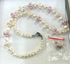 Boxed Honora Pearl necklace and earrings