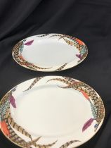 Pair of Ralph Lauren "Carolyn" porcelain meat plates 16 inches by 12 inches