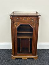 Antique Walnut music cabinet measures approximately 21 inches wide 13 inches depth 36 inches tall