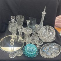 Large selection of assorted glassware