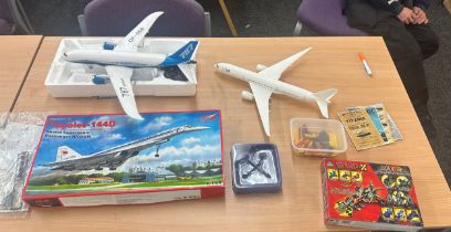 Selection of assorted aircraft figures etc includes ICM model