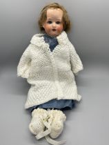 Vintage pot doll Huebach 275, a/f, approximate height