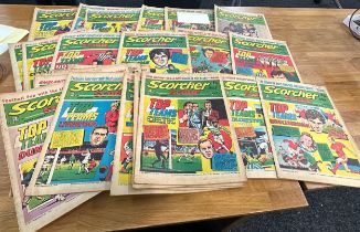 Large selection of vintage Scorcher Score magazines various dates between 1970-1976 - not complete