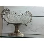 Silver plated centre piece measures approx 10 inches tall