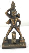 Bronze statue of the Greek Colossus of Rhodes measures approx 5.5 inches tall