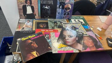 Selection of mo town and soul Vinyl LPS to include Diana Ross, Michael Jackson etc
