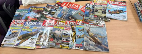 Selection of air craft magazines to include ' Aeroplane' etc