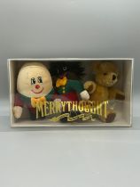 Boxed set small merrythought humpty dumpty, golly and teddy bear