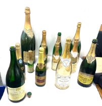 Selection of 13 empty Champagne bottles (Display purposes only)