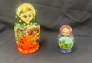 2 Sets of Russian nesting dolls