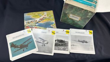 Selection of War planes collectors cards