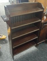 Mahogany book case measures approx 34 inches wide by 46 inches tall