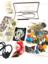 Selection of assorted costume jewellery