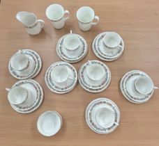 Royal Albert Paragon Belinda part tea service to include cups, saucers, milk jug etc
