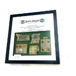 Framed WW2 aircraft artefact from the Boeing B-17G-42-31441 303BG/360BS that were recovered in the