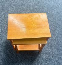 oak nest of two tables