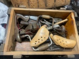 Vintage tool box and tools