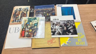 Selection of UB40 vinyl LPS and 12" singles