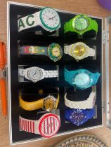 Cased set of 10 watches includes ice etc