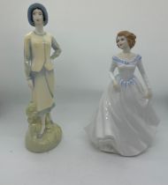 Two vintage Royal Doulton figures ' Megan' HN3887 and ' Sophie' HN3791