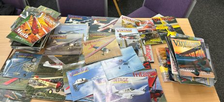 Large selection of vintage air craft magazines ' Vintage Airplane'