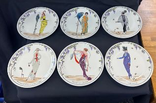 6 x Villeroy & Boch Depuis 1748 design 1900 plates measures approx 11 inches diameter