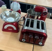 Selection of kitchenware includes Morphy richards kettle and mixer etc, untested